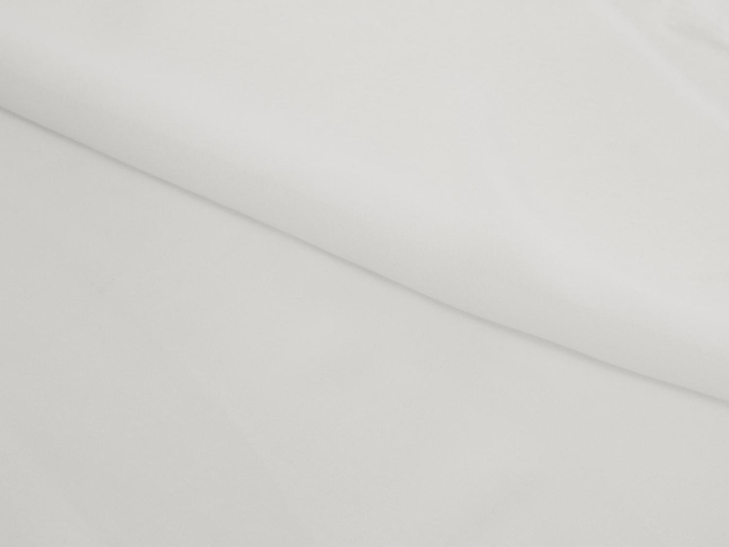 Polyester Double Georgette in White