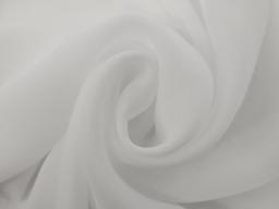 Polyester Double Georgette in White
