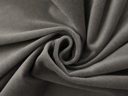 Pure Cotton Velvet in Steel Grey