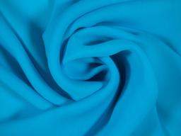 Silk Georgette in Peacock draped