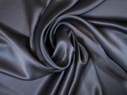 grey solid silk charmuese