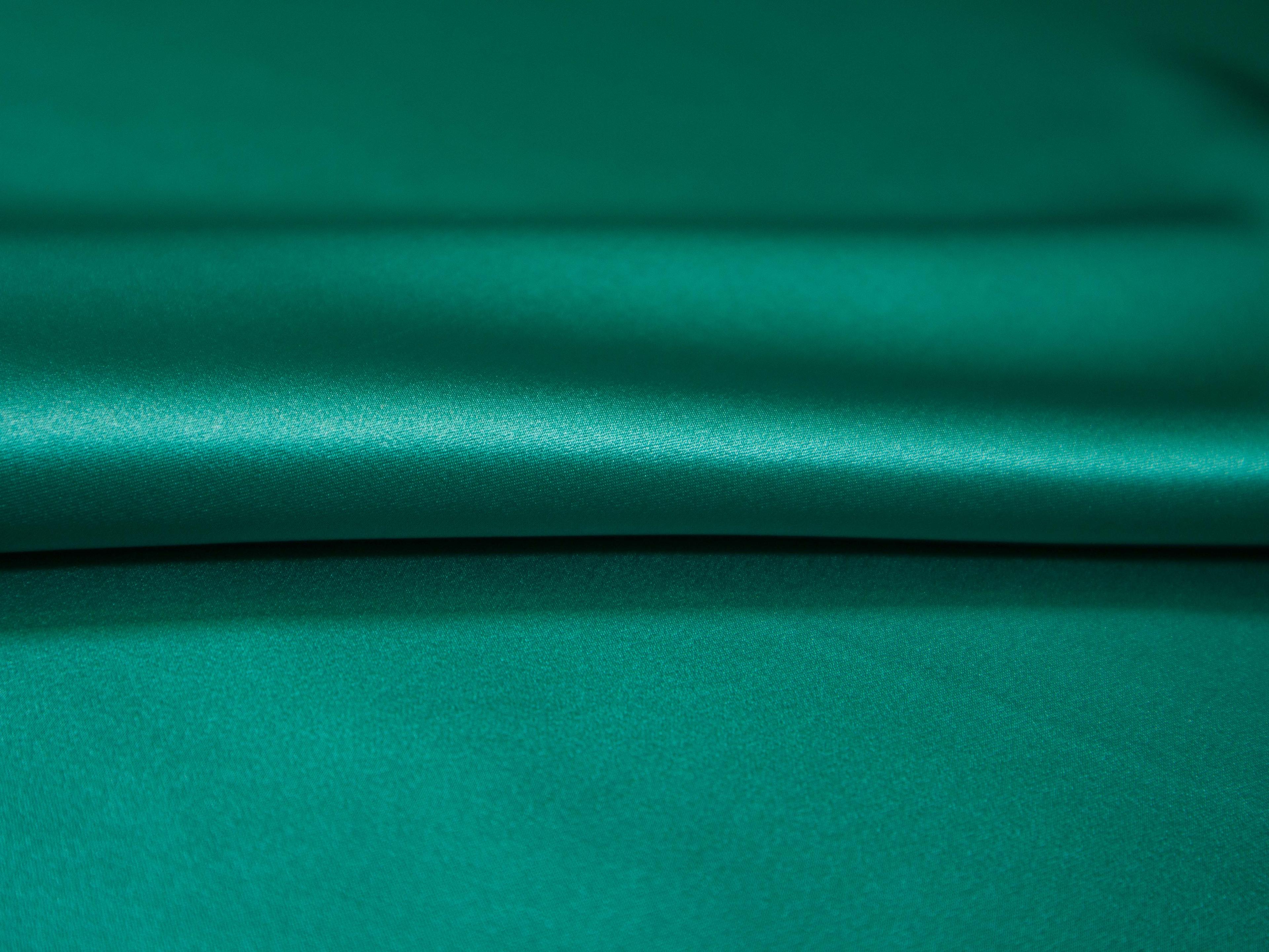 Solid silk charmuese in Oasis- flat