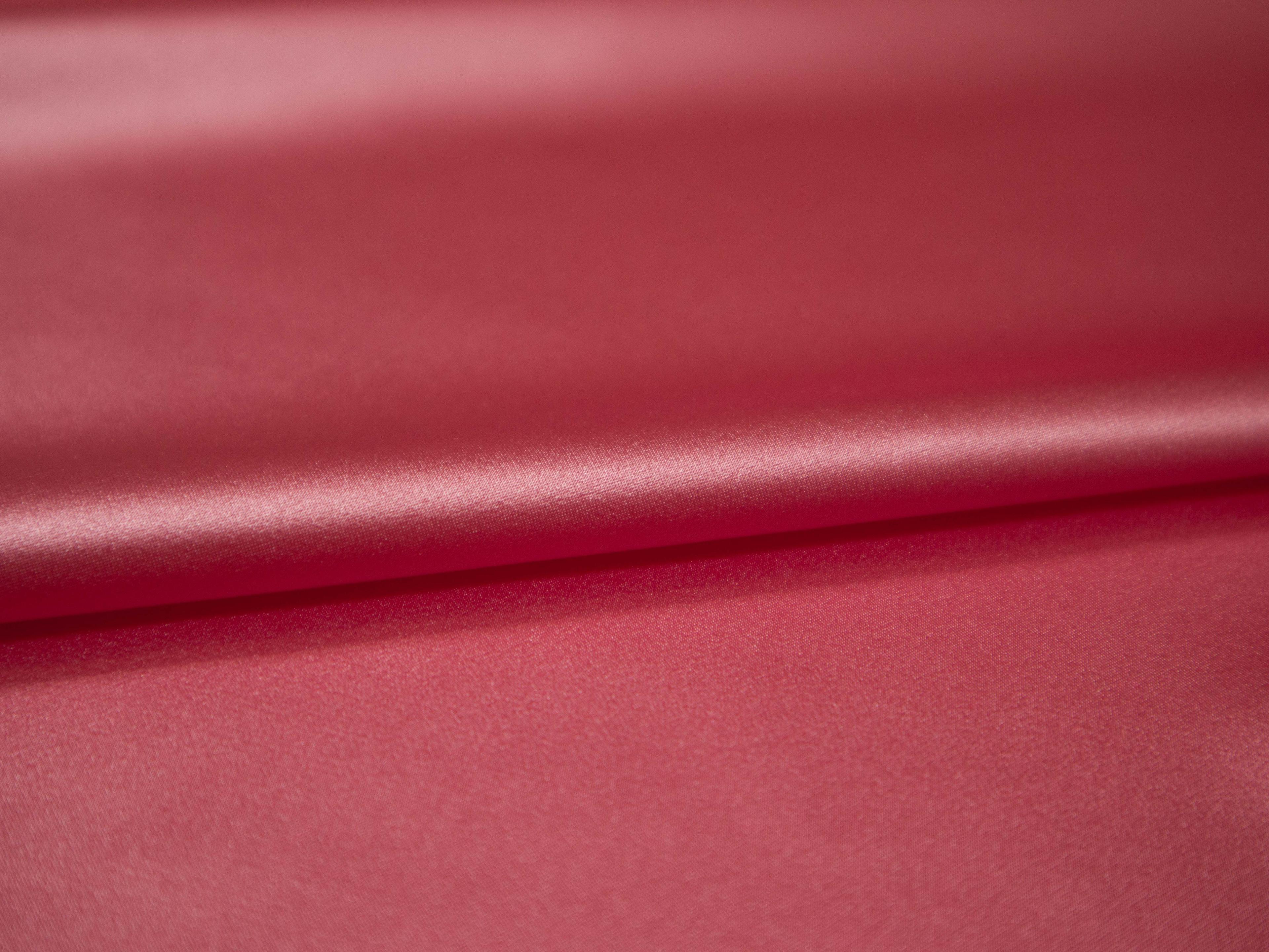 Solid silk charmuese in Azalea- flat