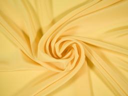 silk Crepe De Chine in Lemon- bunched
