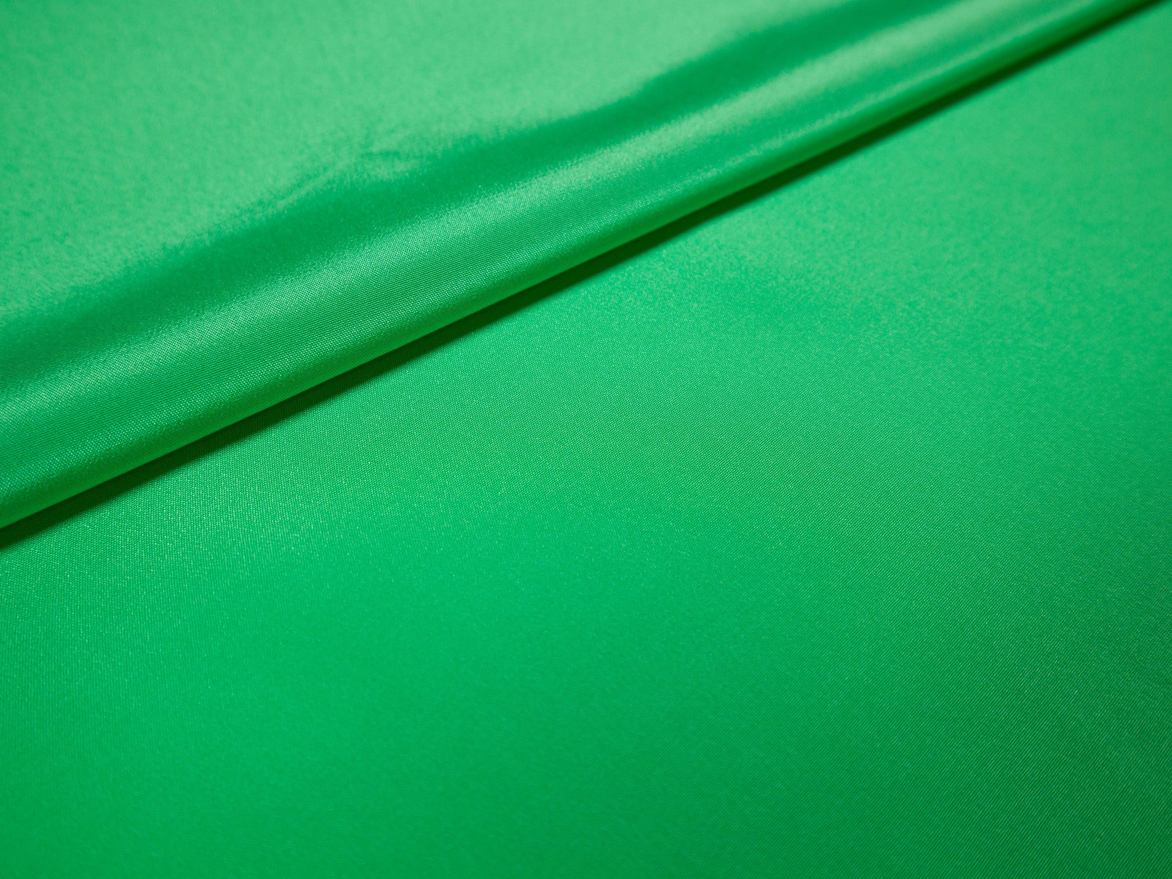 silk Crepe De Chine in kiwi- folded