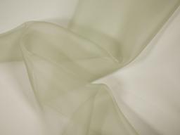 Solid organza in sage bunched