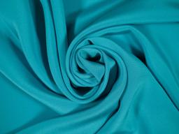 4-ply silk crepe in peacock draped