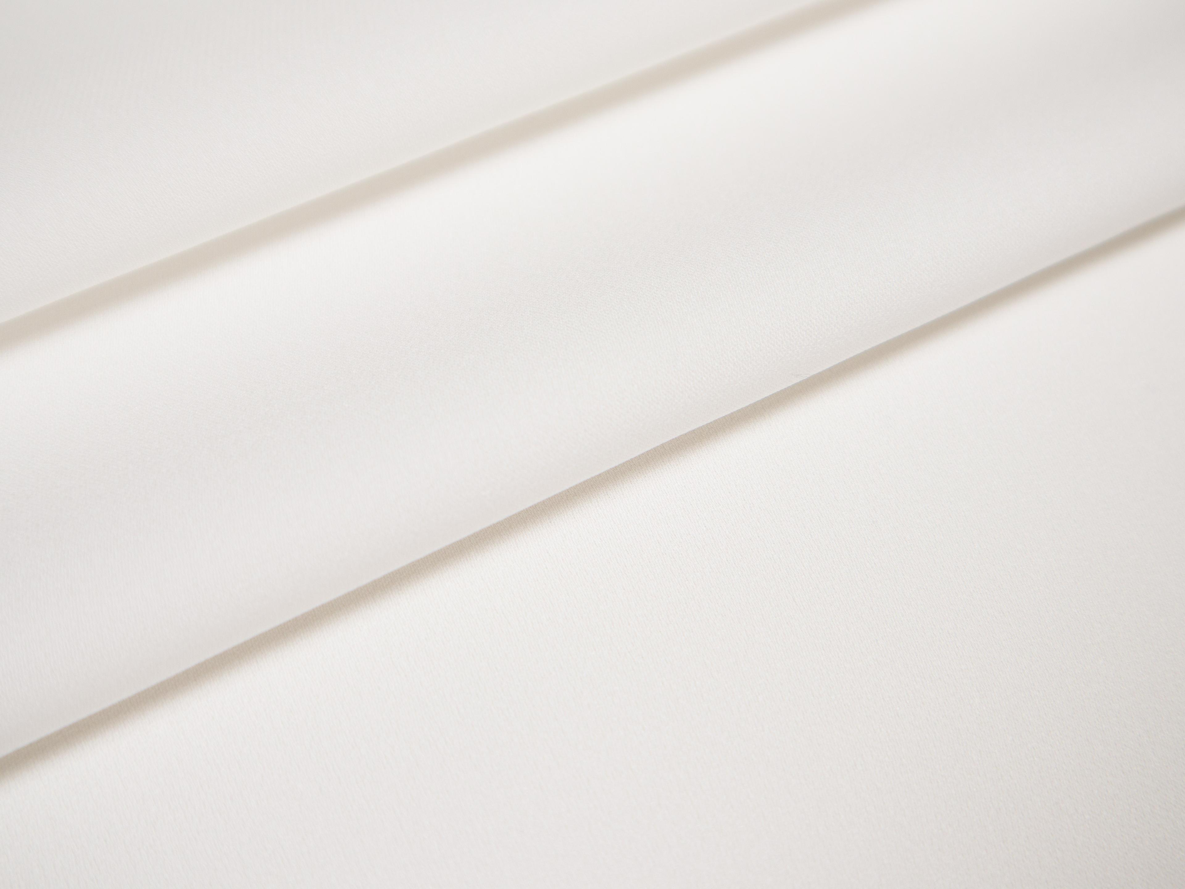 Silk Georgette in White folded