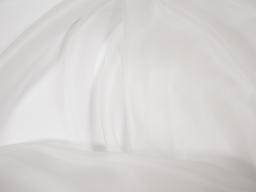 Solid organza in White bunched