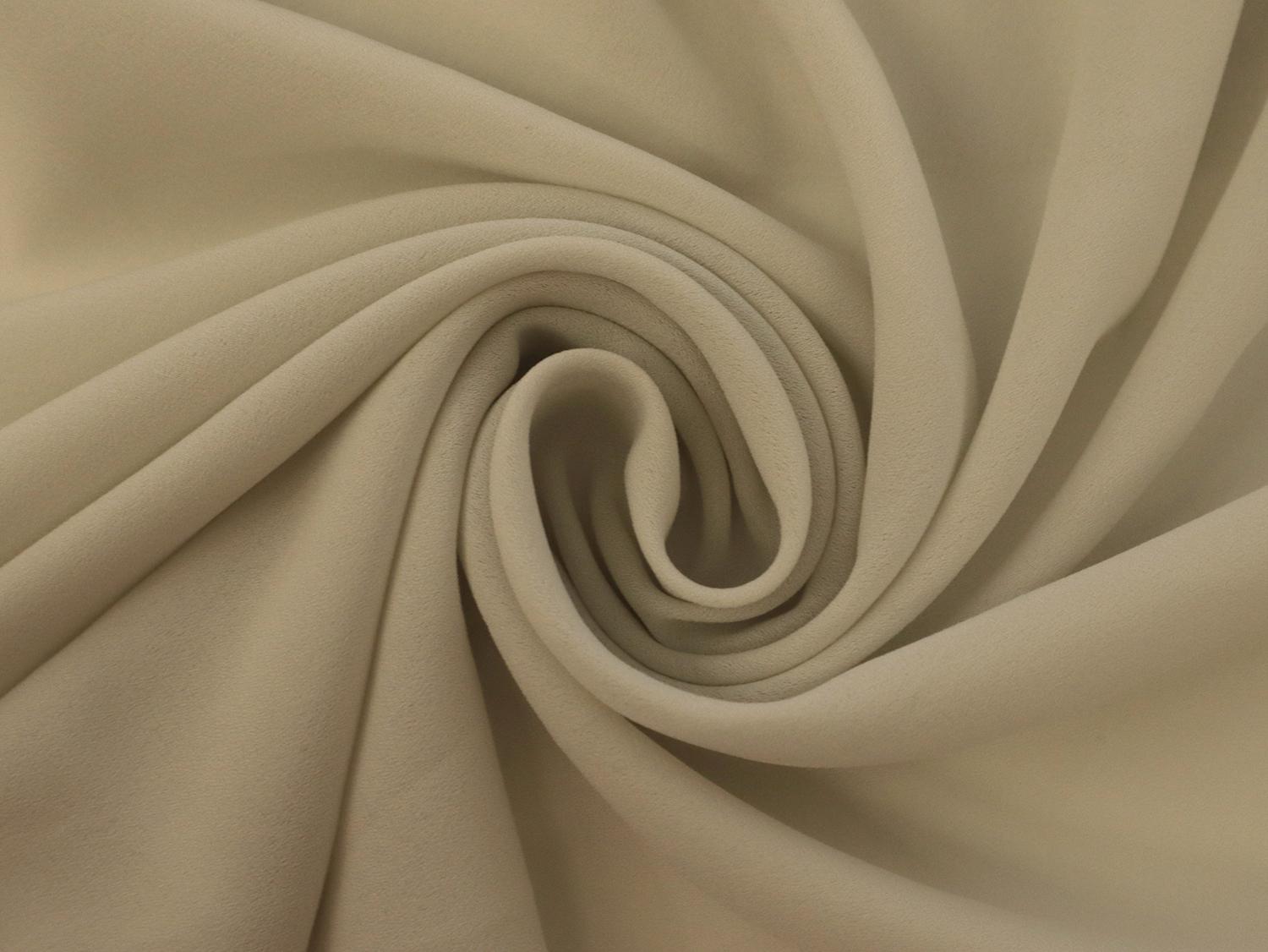 Polyester Double Georgette in Cream