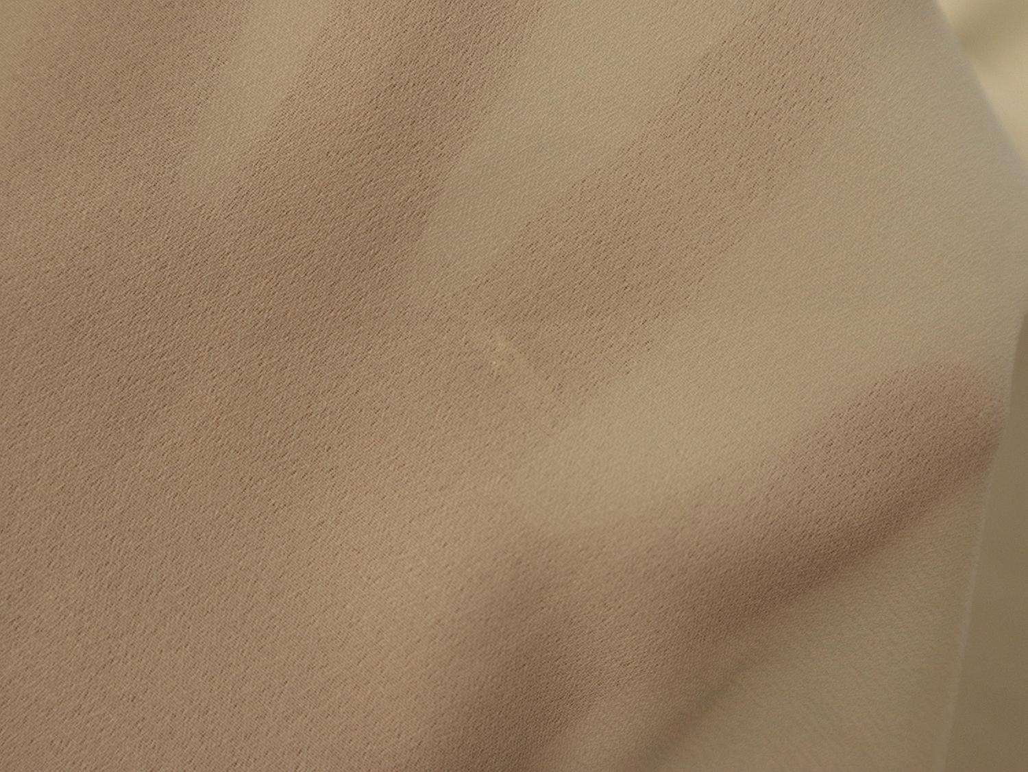 Polyester Double Georgette in Cream