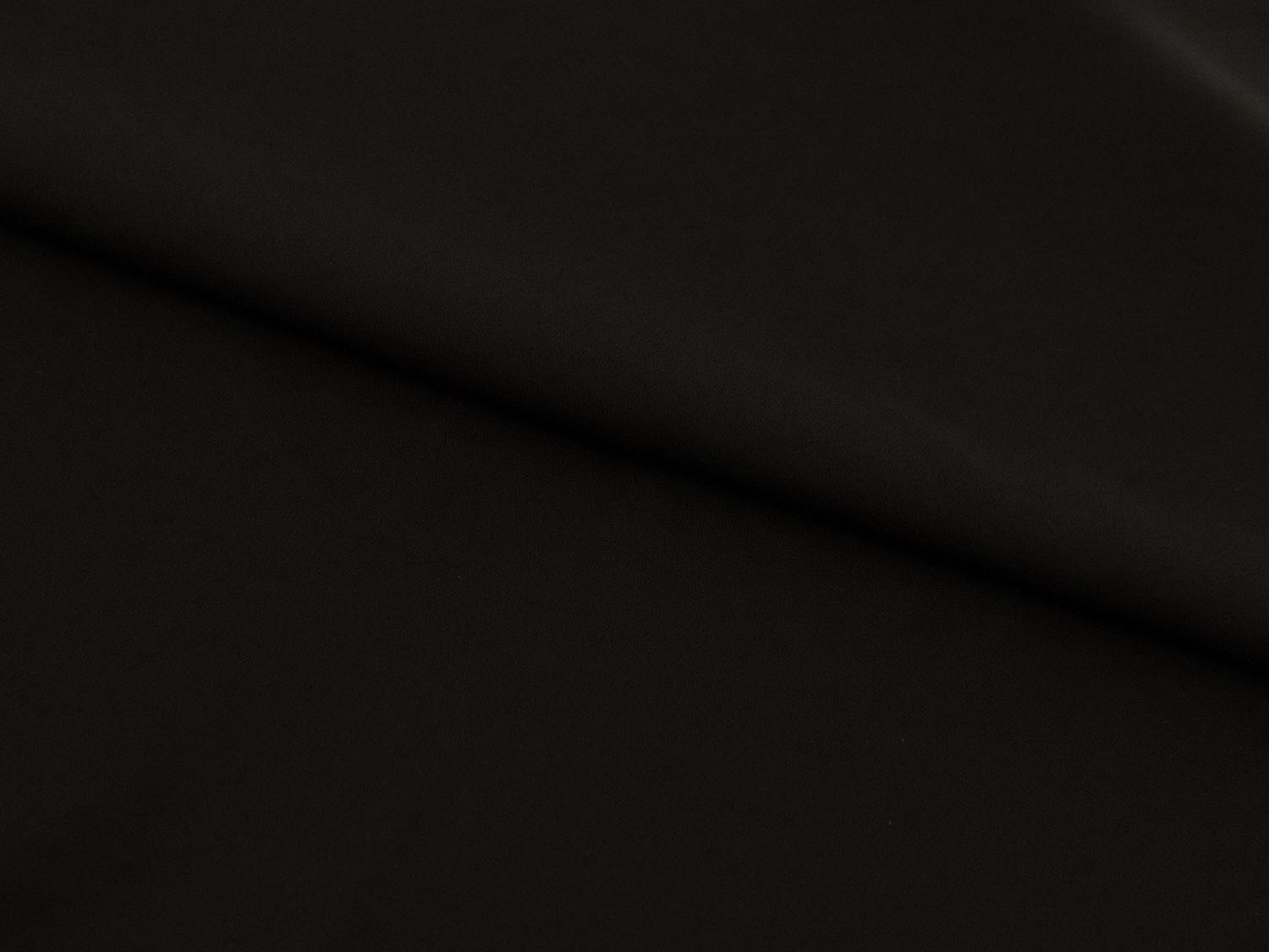 Polyester Double Georgette in Black