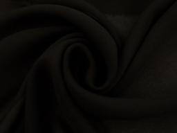 Polyester Double Georgette in Black