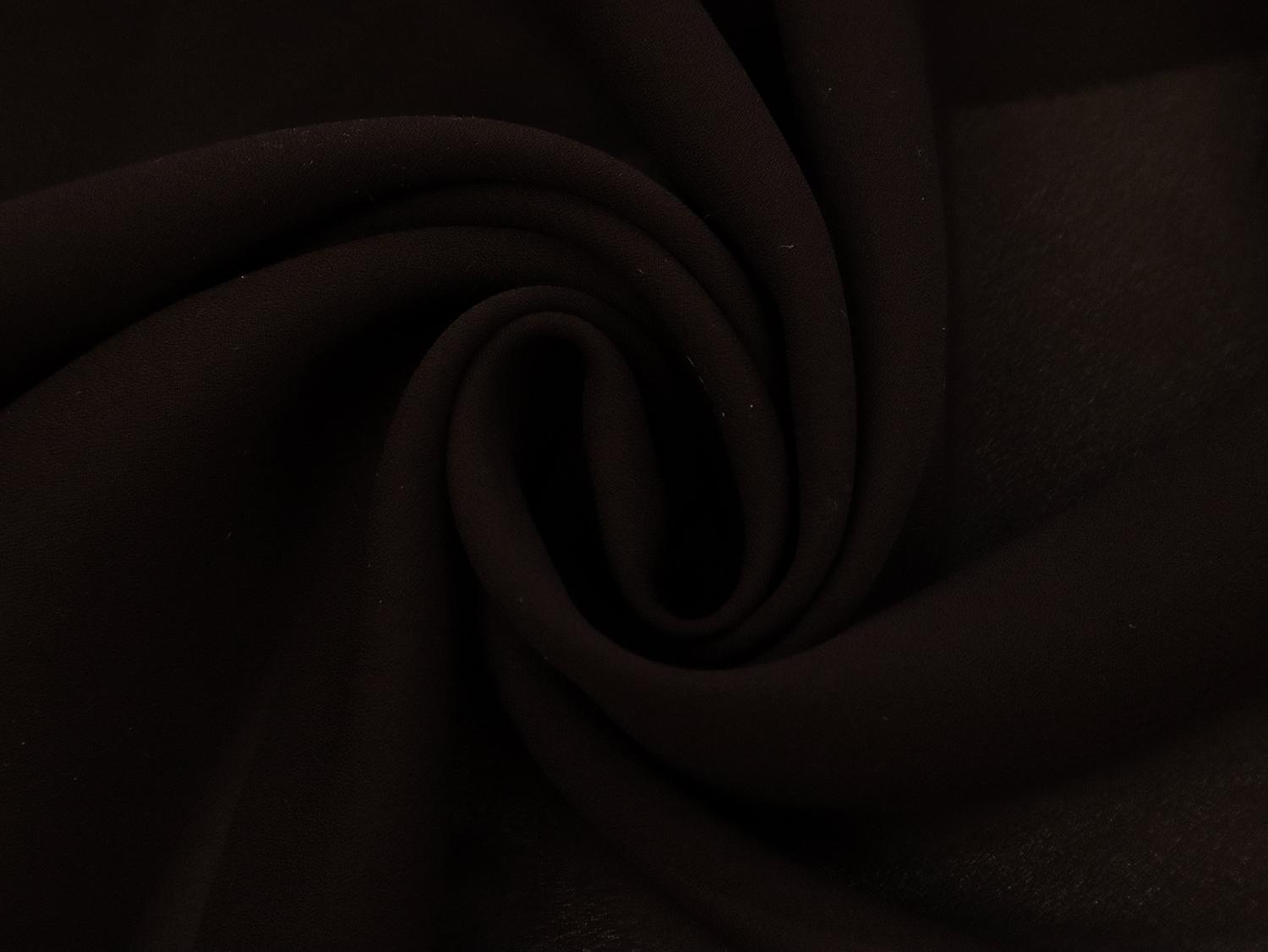 Polyester Double Georgette in Brown