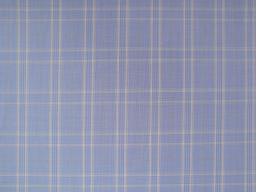 Super Fine Wool Blend Plaid Suiting in Ink Blue