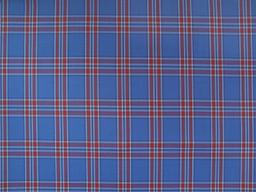 Super 160s Wool Blend Plaid Suiting in Azure