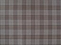 Extra Fine Wool Plaid Suiting in Black Smoke