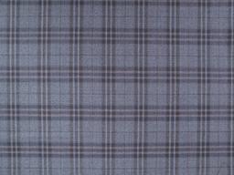 Extra Fine Wool Plaid Suiting in Slate Blue