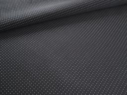 Two-Ply Cotton Pin Dot Shirting in Black