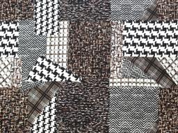 Polyester Georgette with Multi Tweeds Print