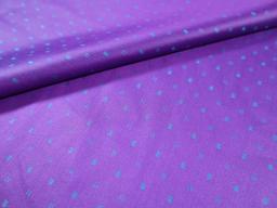 Cotton Dobby Sateen in Teal & Purple
