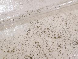 Metallic Speckled Tulle in Ivory & Silver