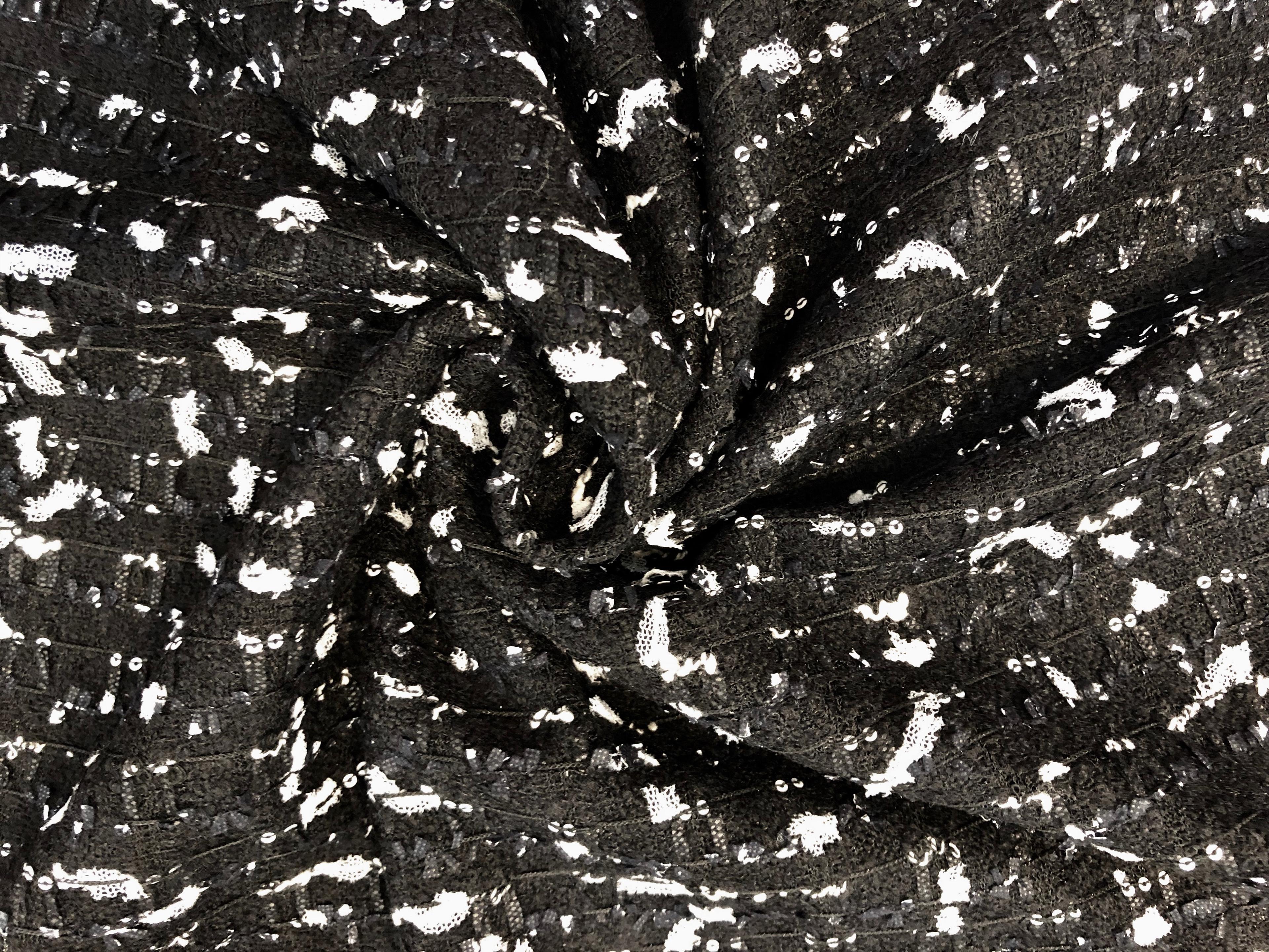 Italian Tweed Black & White1