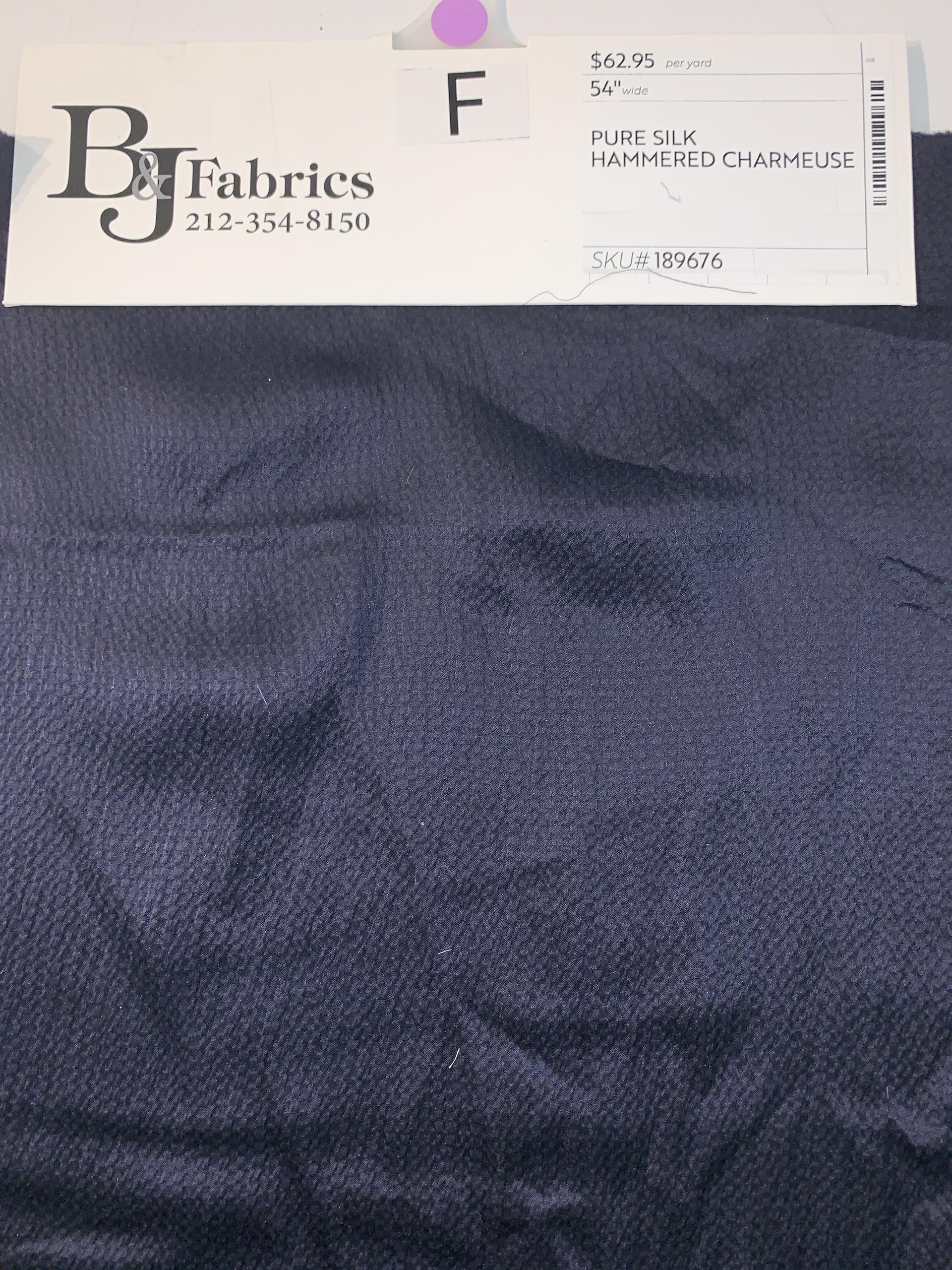 PURE SILK HAMMERED CHARMEUSE