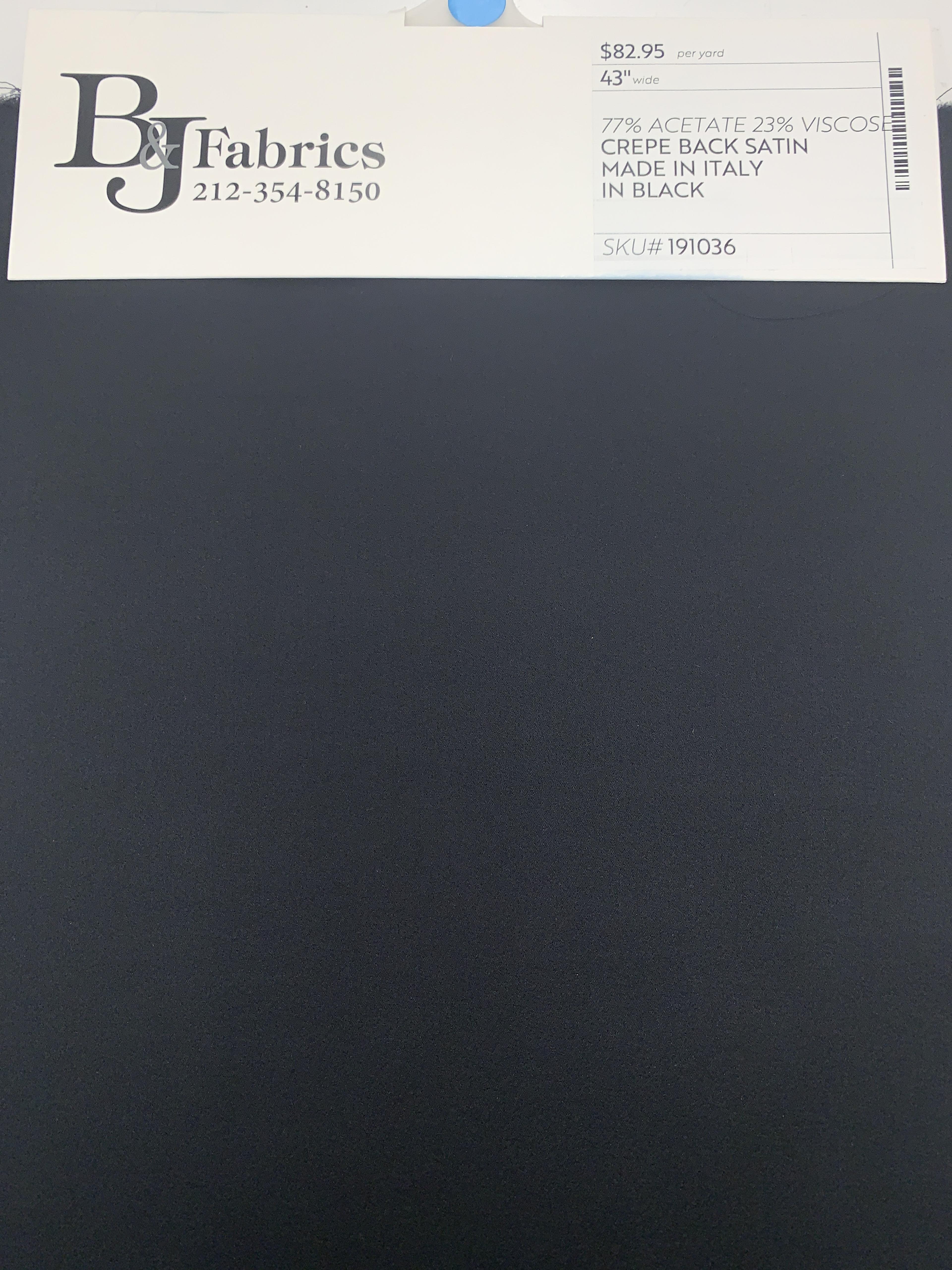 77% ACETATE 23% VISCOSE CREPE BACK SATIN MADE IN ITALY