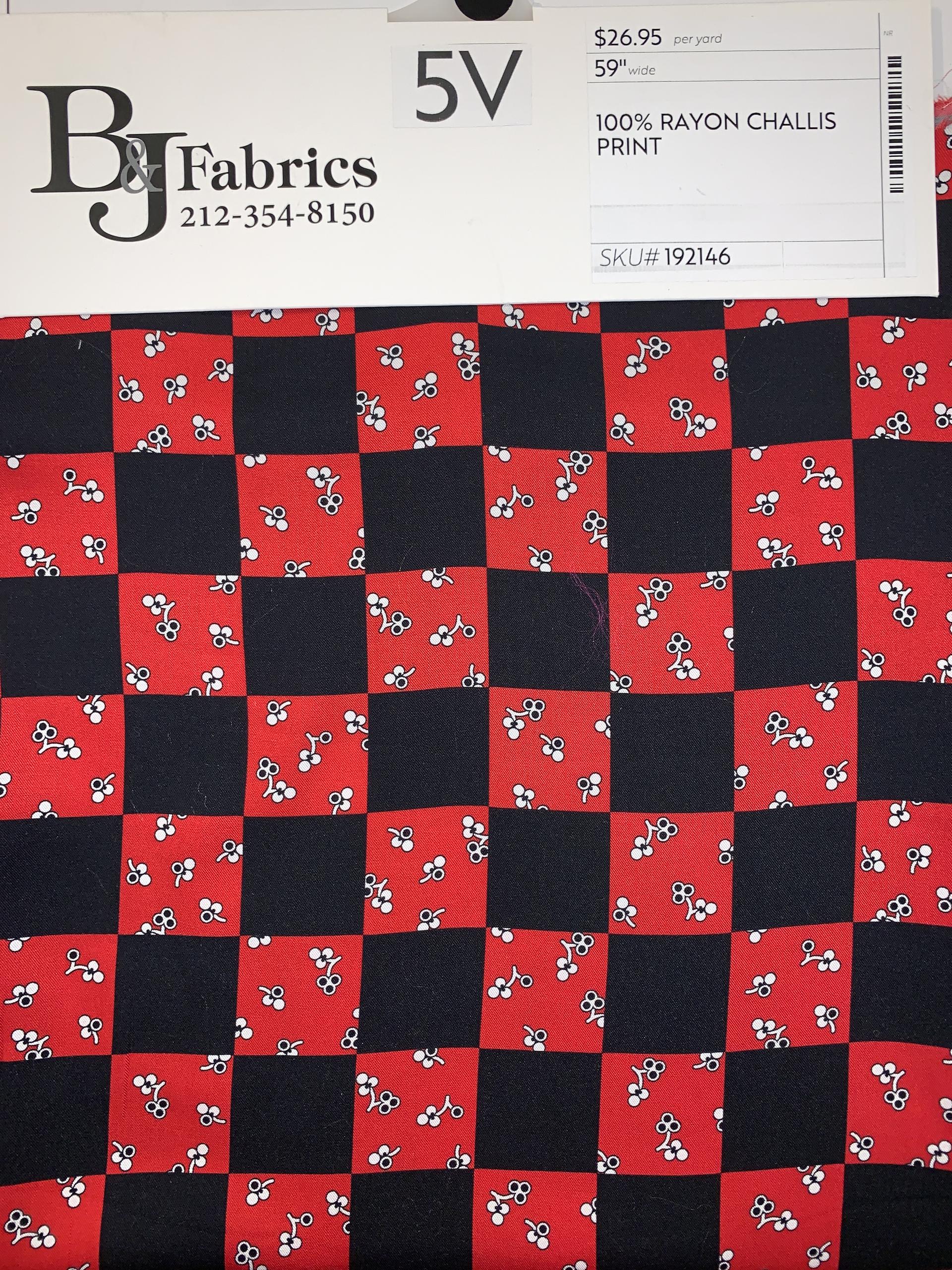 100% RAYON CHALLIS PRINT