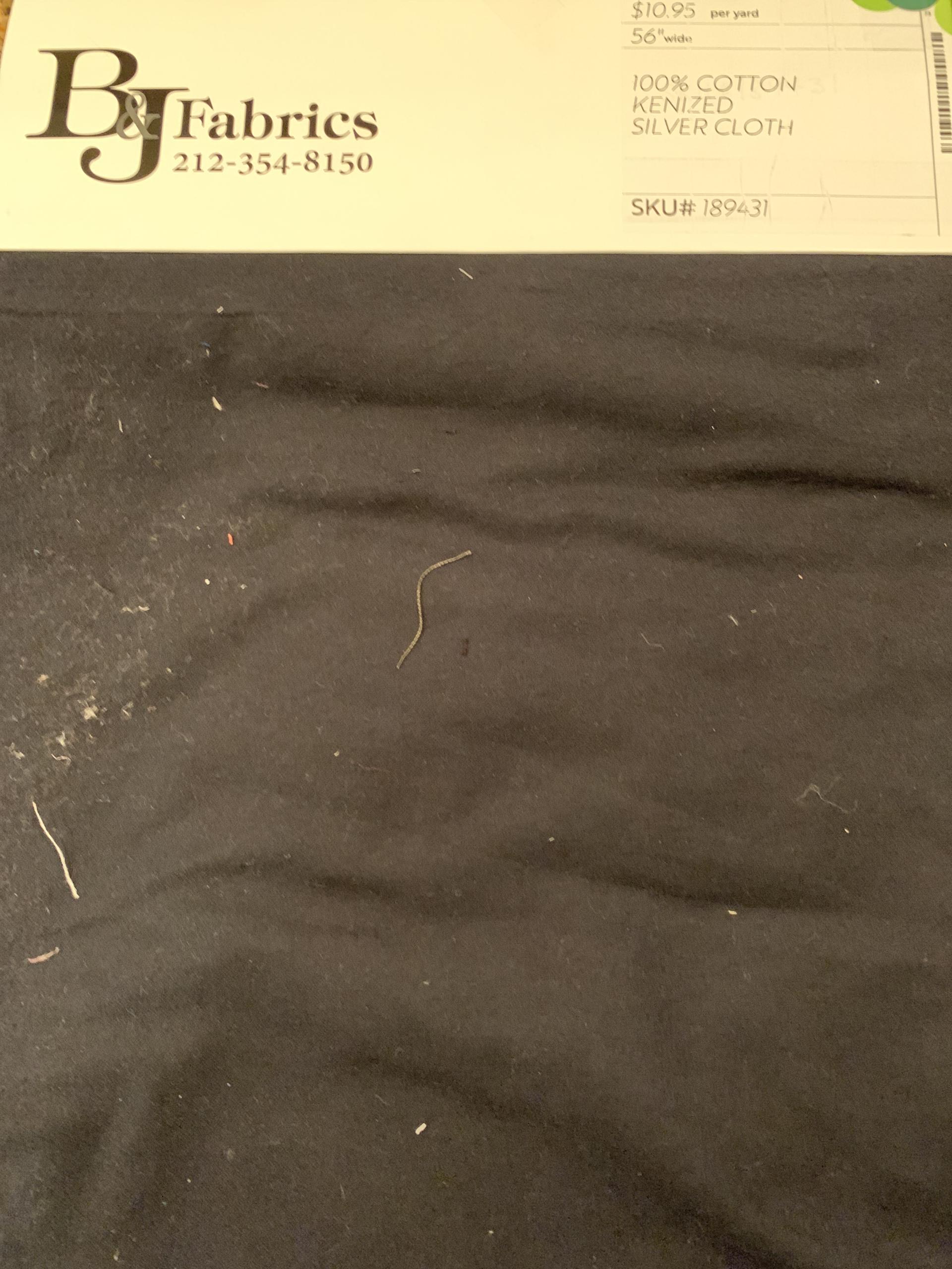 100% COTTON KENIZED SILVER CLOTH