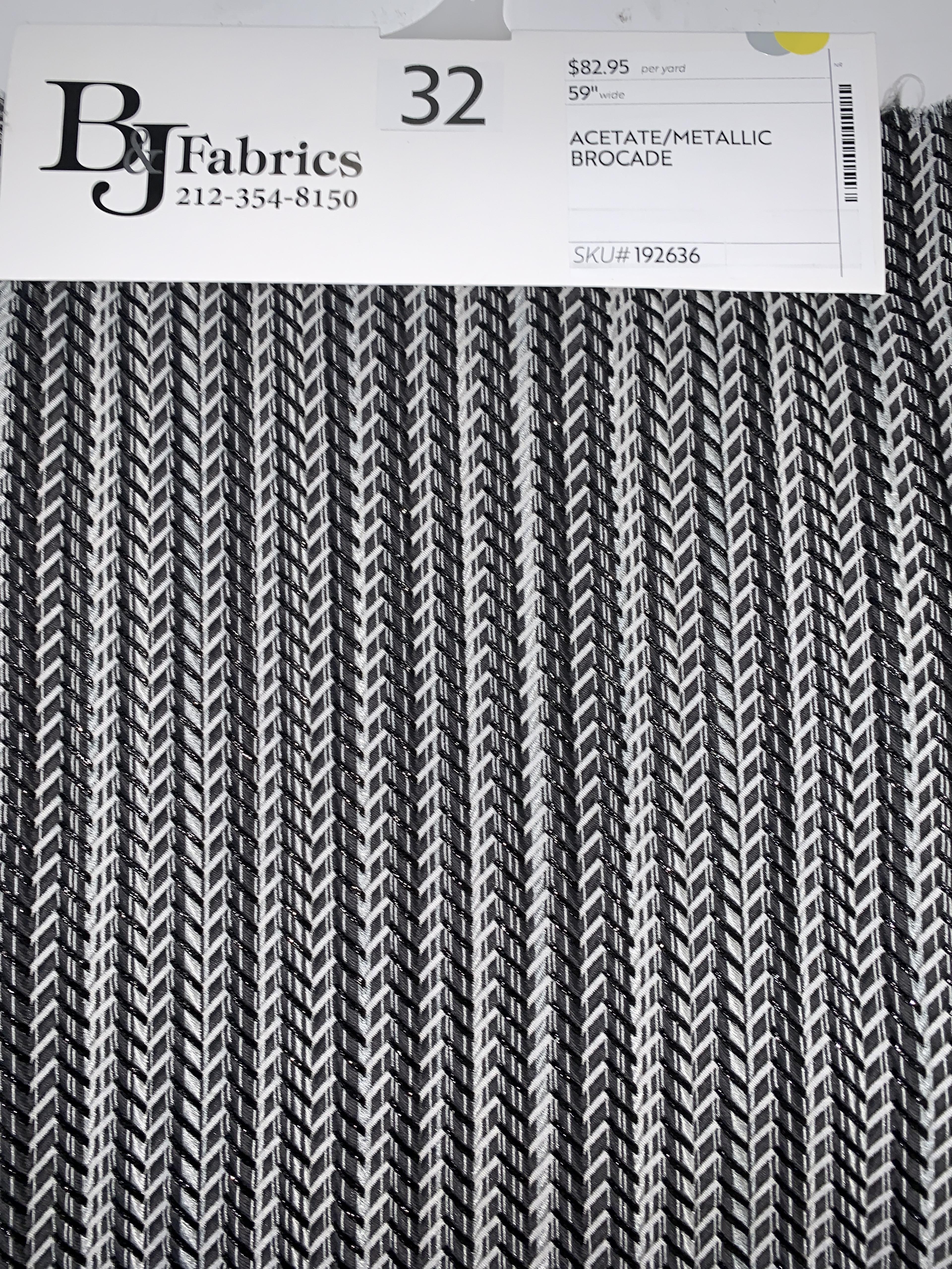 ACETATE/METALLIC BROCADE