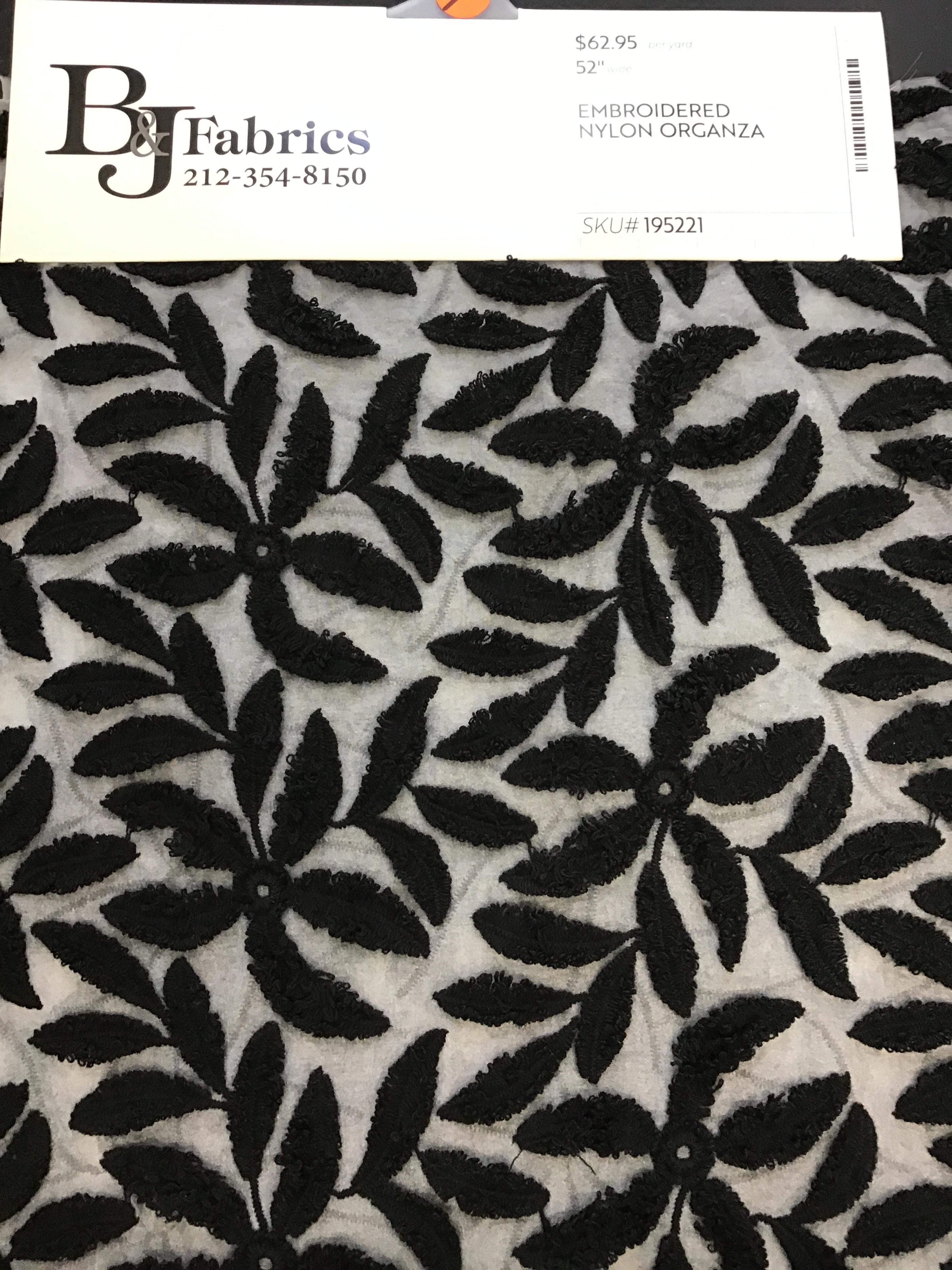 EMBROIDERED NYLON ORGANZA