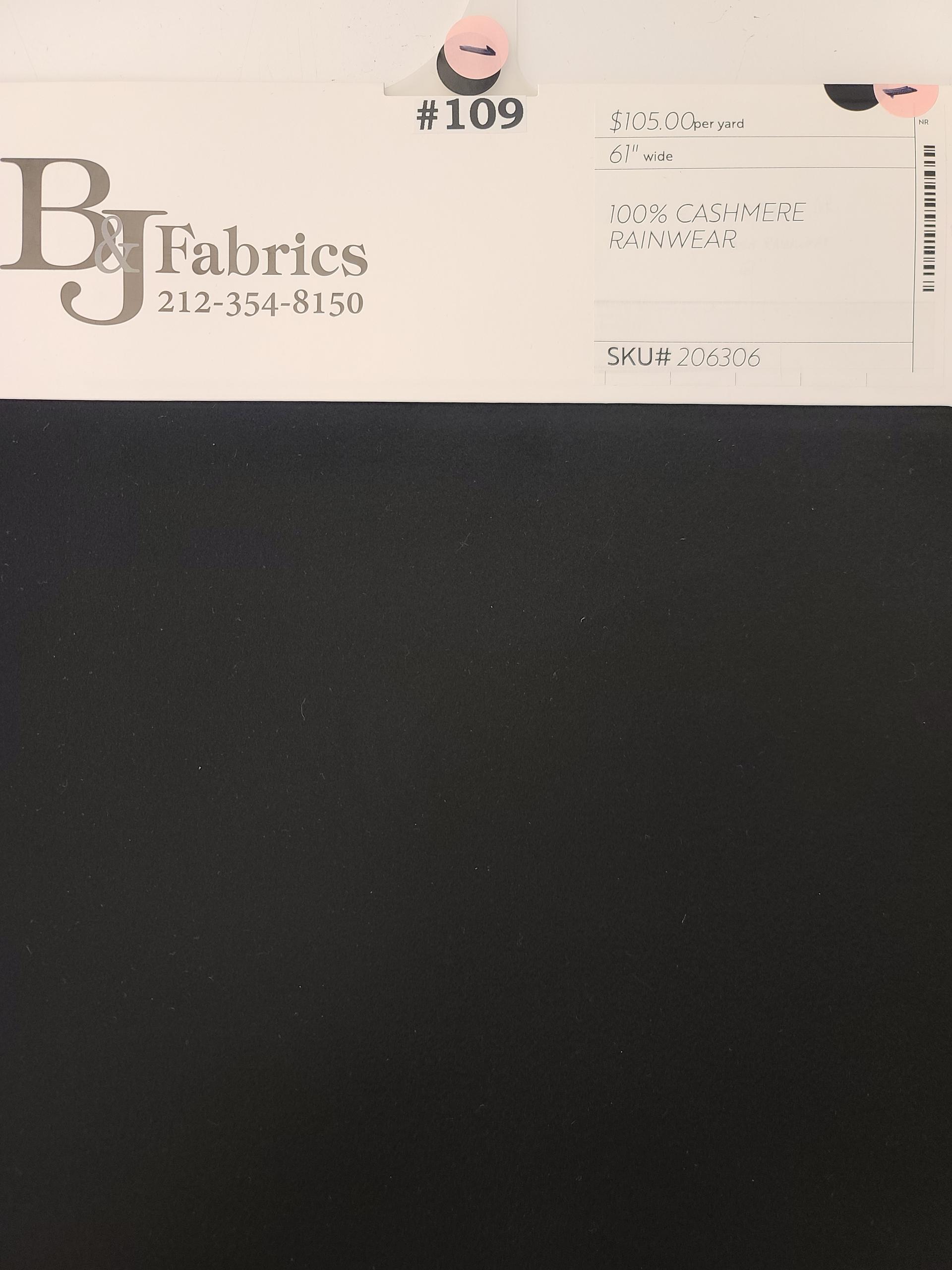 100% Cashmere Rainwear