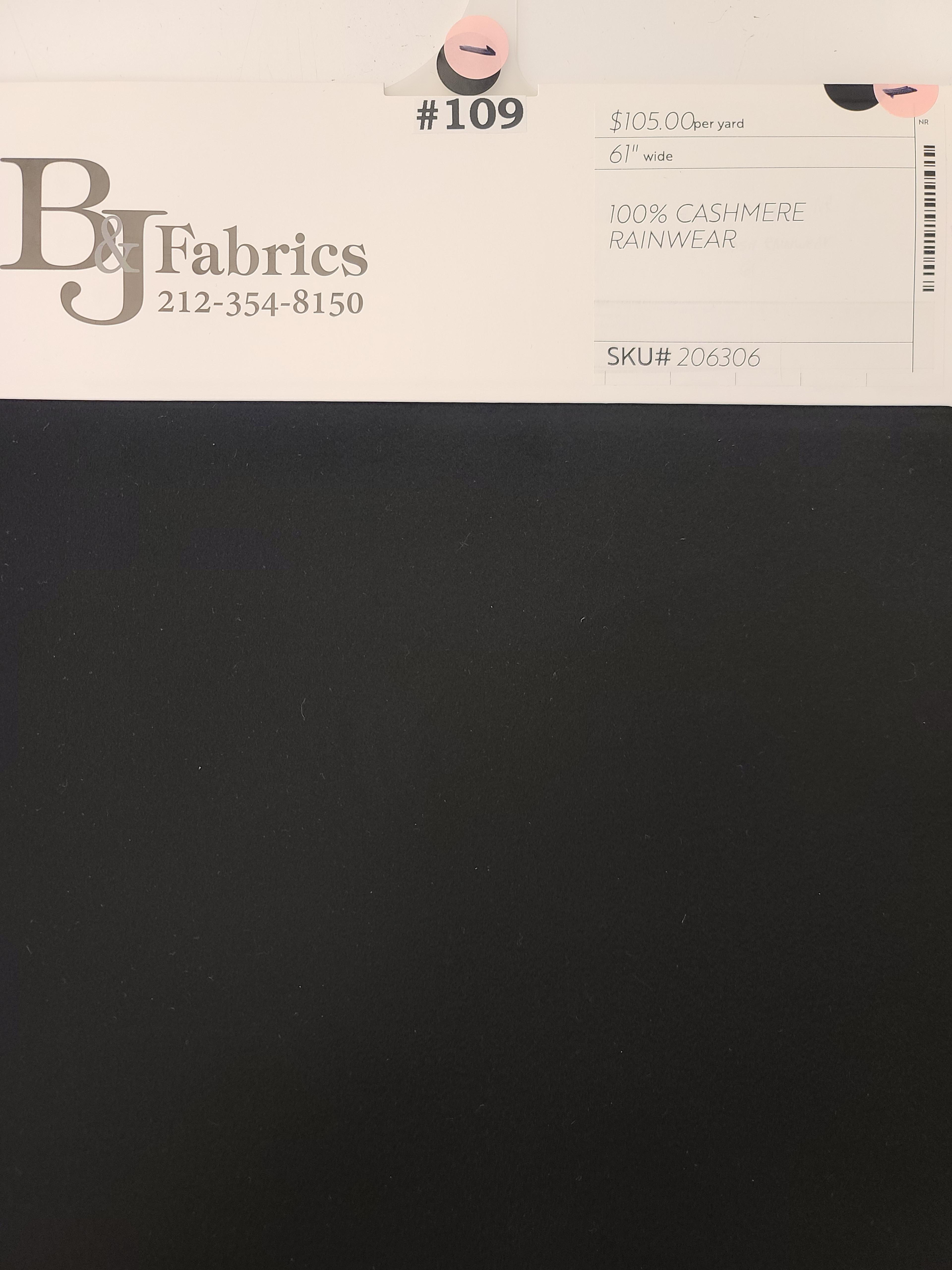 100% Cashmere Rainwear