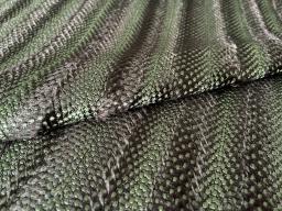 Embroidered Faux Fur in Brown & Forrest