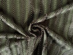 Embroidered Faux Fur in Brown & Forrest