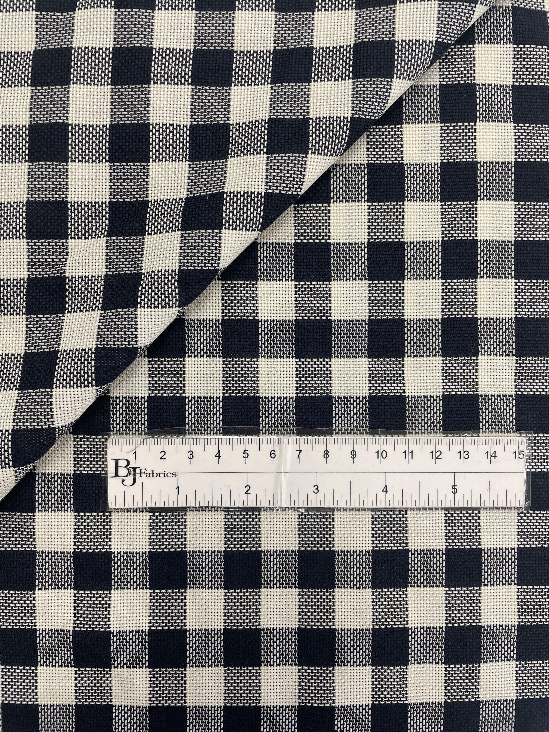 100% Wool Lightweight Gingham 