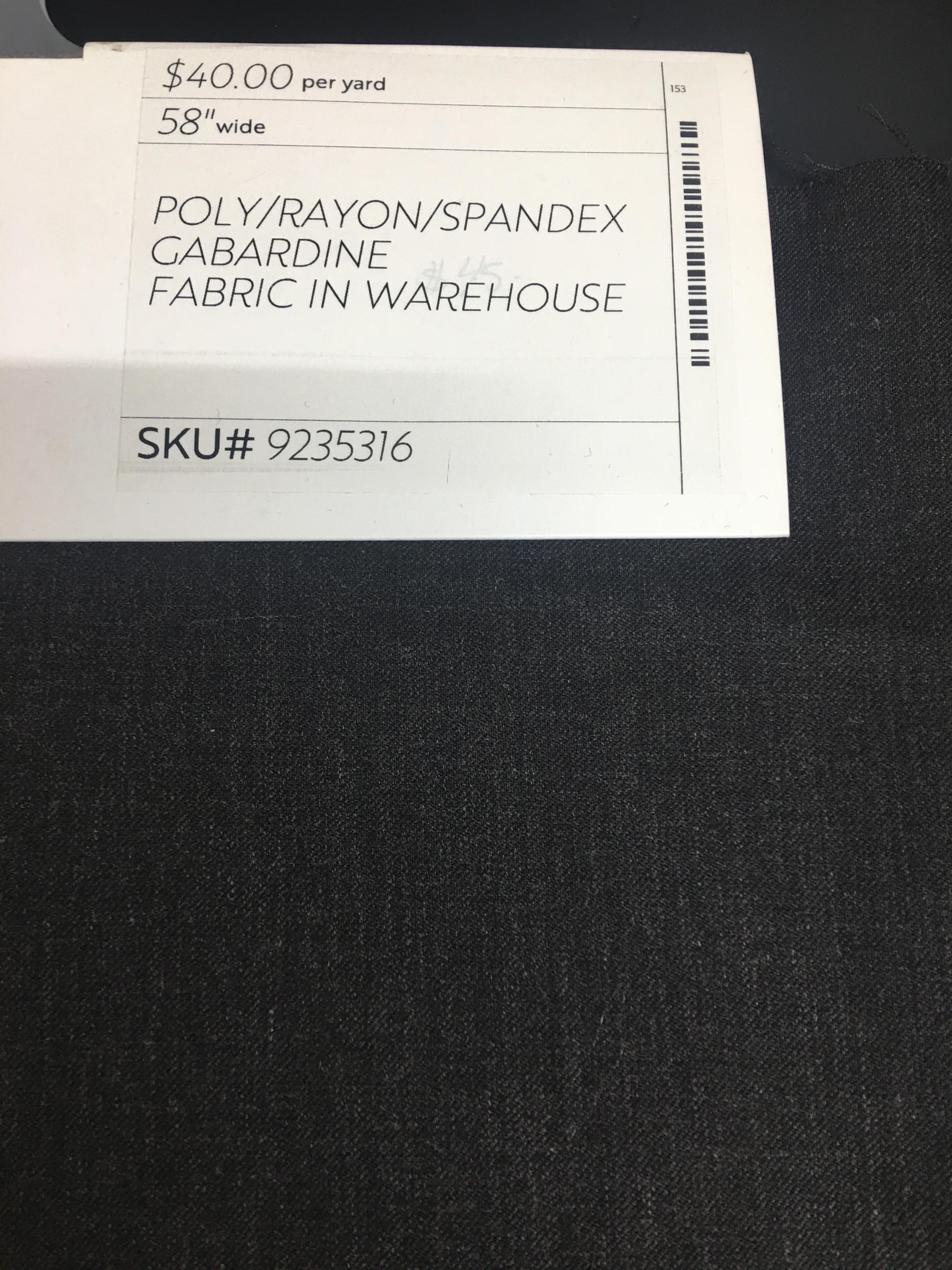 Polyester/Rayon/Spandex Gabardine