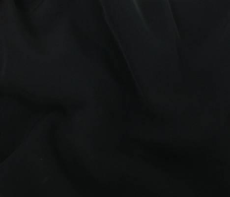 Stretch Polyester Crepe in Black