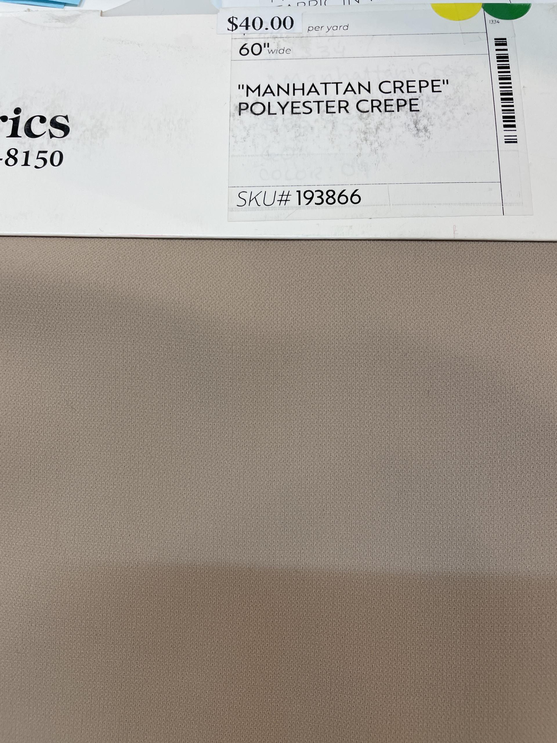 "Manhattan Crepe" Polyester Crepe