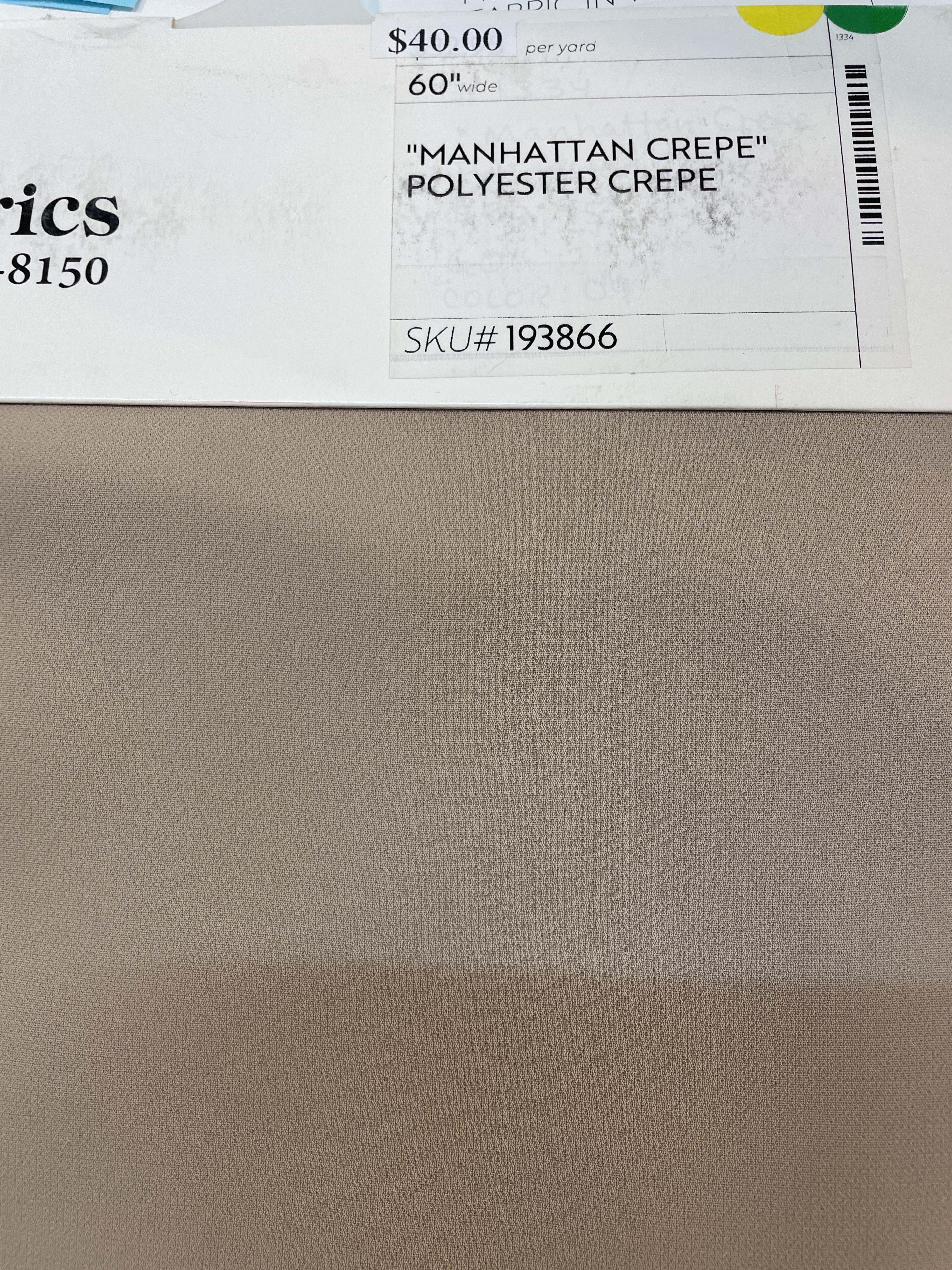 "Manhattan Crepe" Polyester Crepe