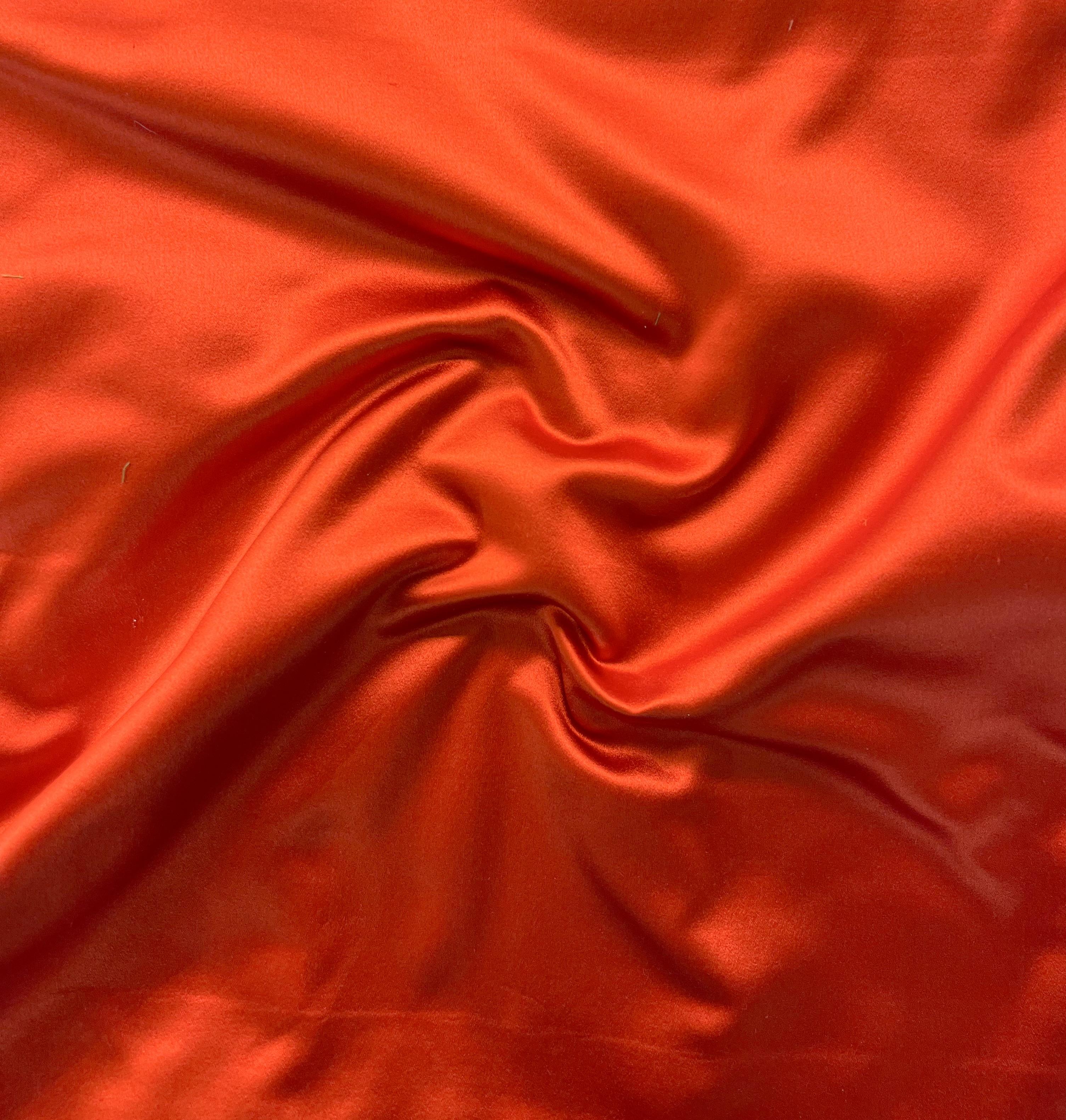 Pure Silk Ducheese Satin in Red