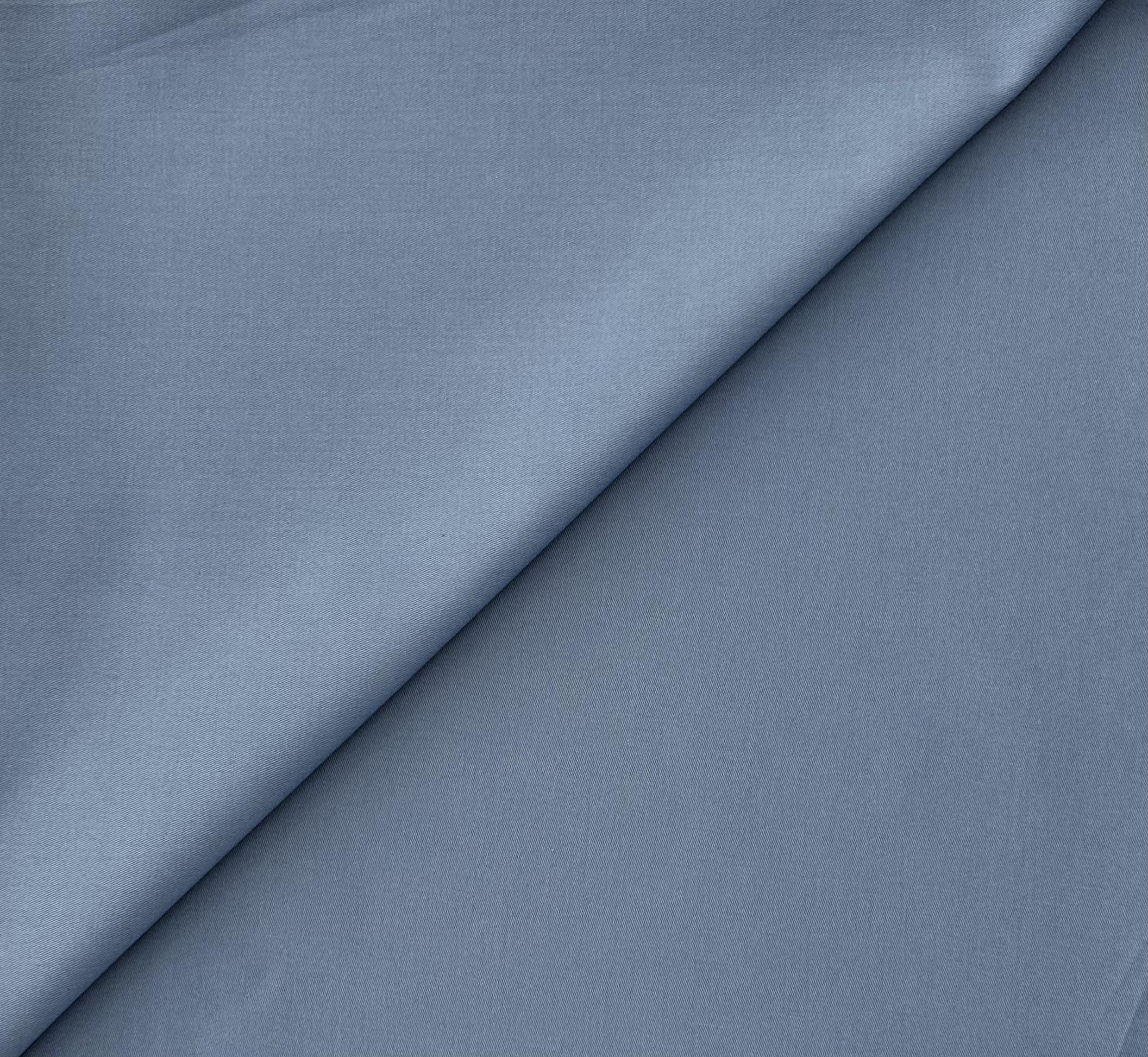 Sustainable Imported Cotton Spandex in Wedgewood