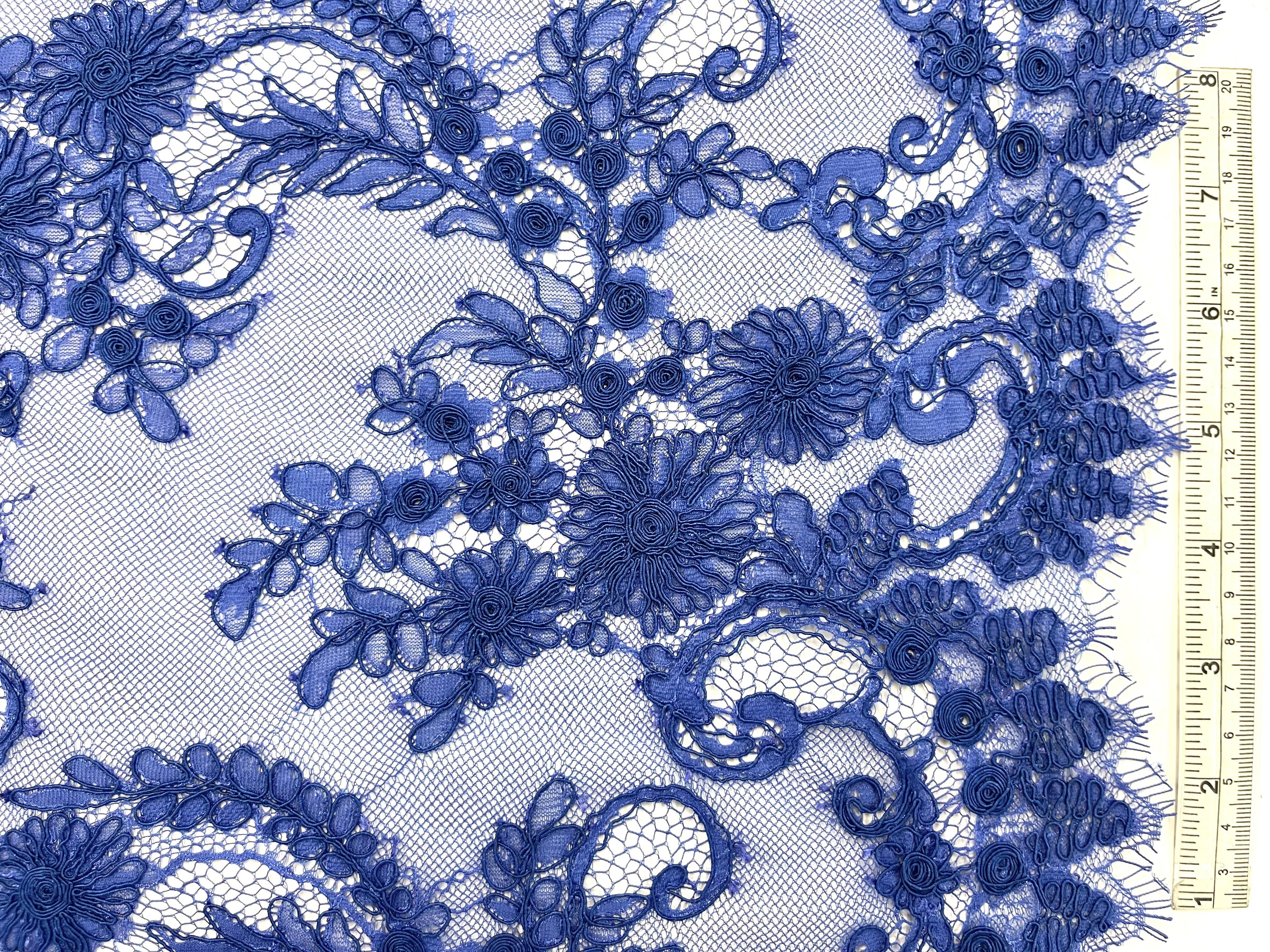 Alençon Lace in Royal Blue