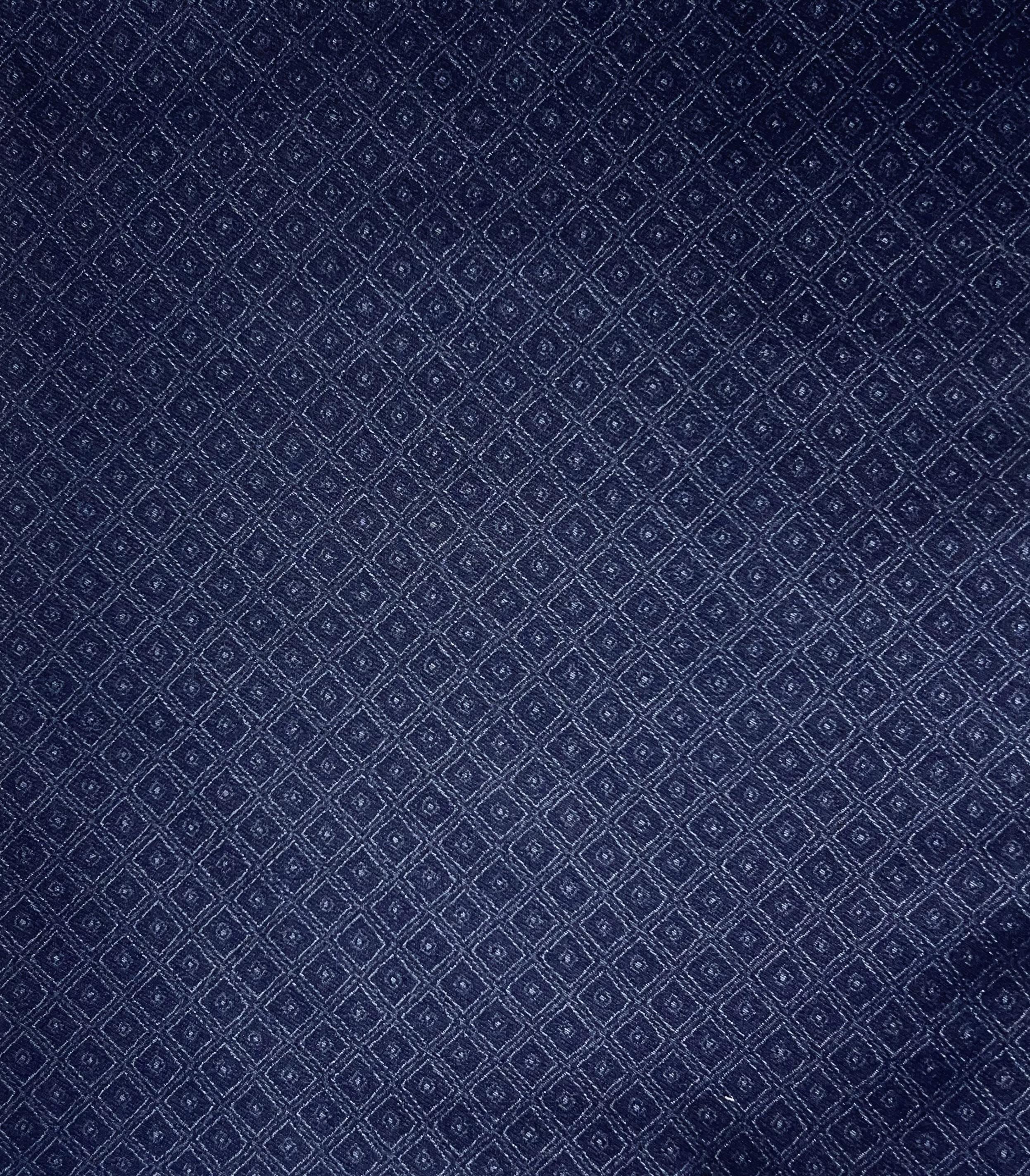 Cotton/Lycra Diamond Print in Navy