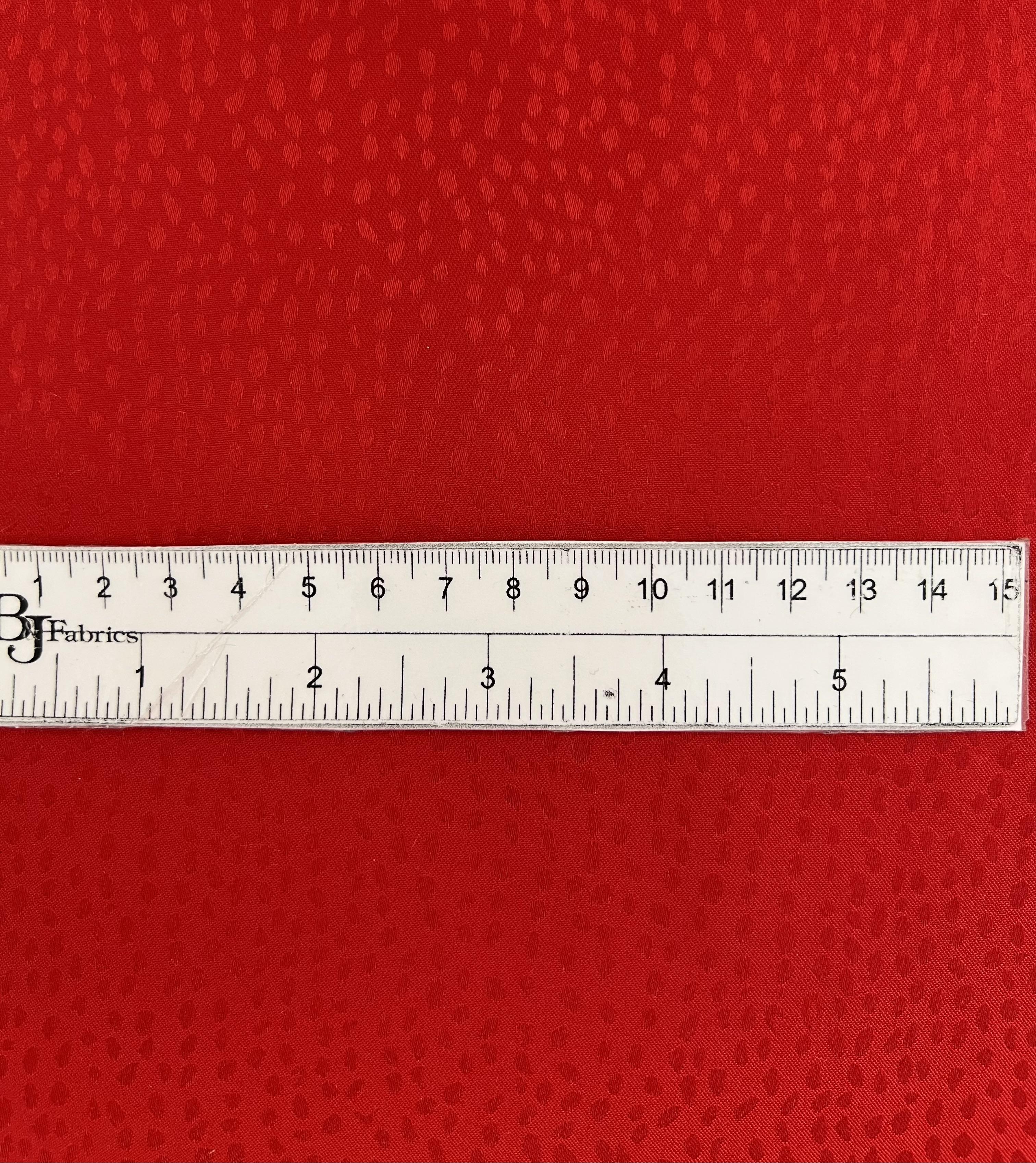 Stretch Jacquard in Red