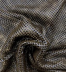 Blue Metallic Foiled Polyester Fishnet 
