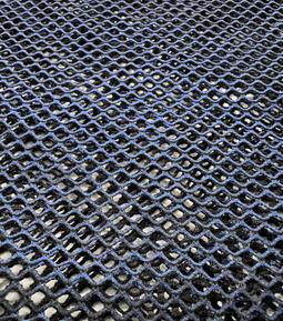 Blue Metallic Foiled Polyester Fishnet 