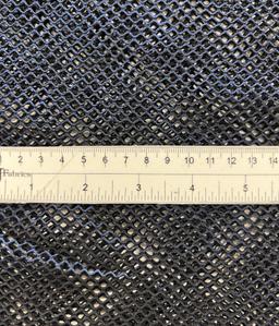 Blue Metallic Foiled Polyester Fishnet 